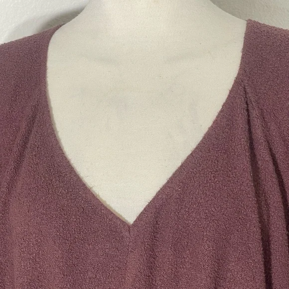 Urban outfitters out from under too small cropped long balloon sleeve boho fuzzy - Picture 4 of 8